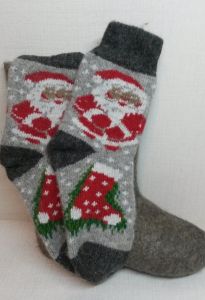 Носки шерстяные Дед Мороз